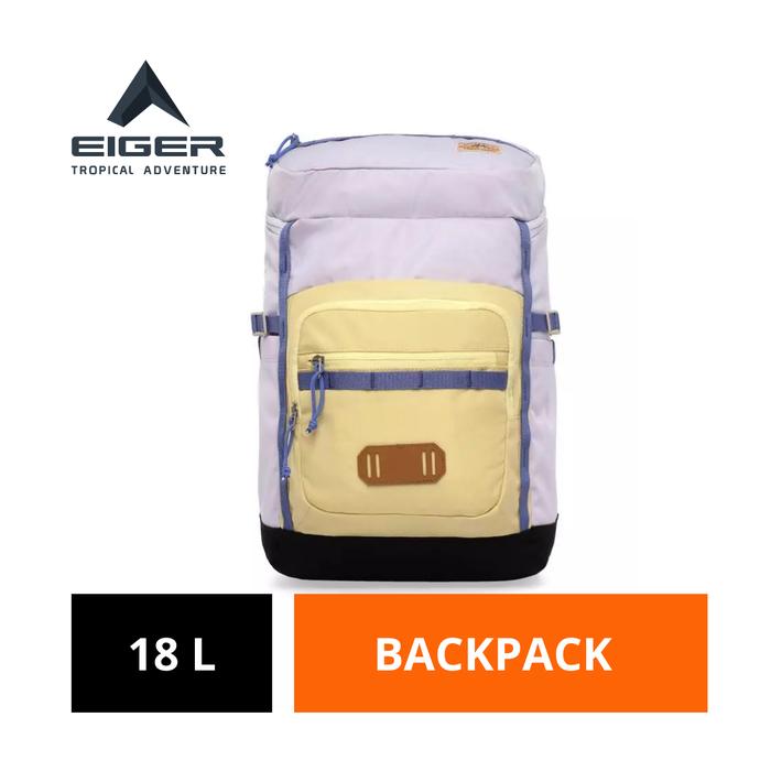 [BISA COD] Tas Ransel Sekolah Anak Eiger Original 18 L Hitam Polyester Junior Weekender Pack 18l Lap