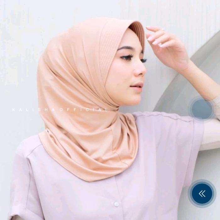 Hijab sport Adiba jersey premium / Bergo instan pendek olahraga by khalisa / Hijab bergo instan Keru