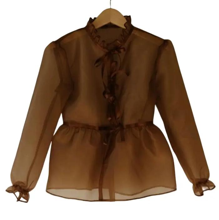 Baju Kondangan / Pesta Model Outer Kekinian Korean Style Bahan Kain Kaca / Organdi / Organza