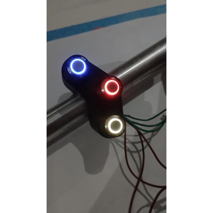 MTMoto Mini Custom Holder Saklar motor universal 3 Tombol_V6 motor custom caferr DLL