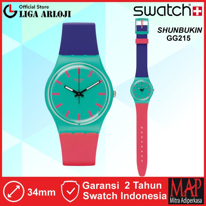 SWATCH GG215 - Jam Tangan Wanita Analog Shunbukin Hijau Original