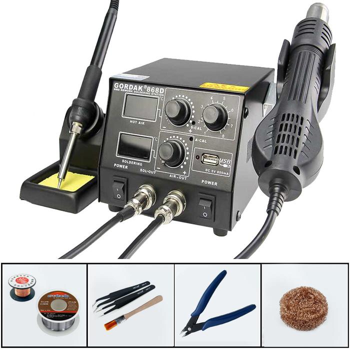 GORDAK 868D Constant Temperature Heat Gun Electricity Soldering Iron