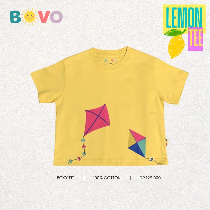BOVO Lemon Tee Layangan | Kaos Anak Premium