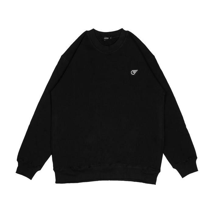 Gozeal | Crewneck | Logo Black | Crewneck  Pria Wanita Unisex | Reguler | Katun Fleece