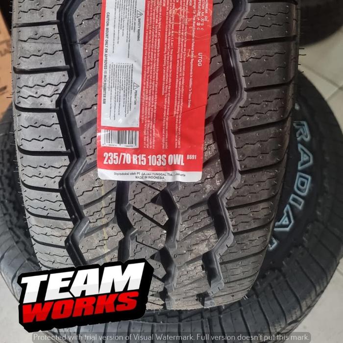BAN MOBIL TUBLES SEMI KASAR RING 15 GT RADIAL SAVERO A/T PRO UKURAN 235 70 R15 BAN RADIAL SEMI OFFRO