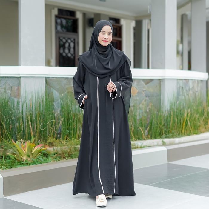 Abaya Annisa Crinkle | Abaya Jumbo | Abaya syar'i | Abaya Polos
