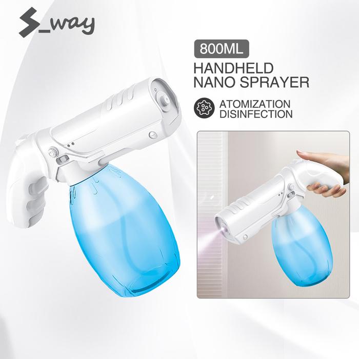 S-Way 800ML Nirkabel Atomizers Pembersih Semprot Sprayer Nano Fogger
