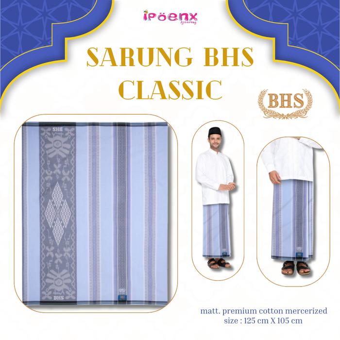 SARUNG BHS CLASSIC - C44 DKH Series | Sarung Tenun BHS Original | Sarung Exclusive | Sarung free pac