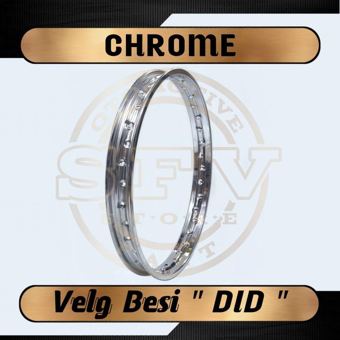 VELG DID / VELG BESI / VELG KALENG RING 17 120 140 160 WARNA CHROME HITAM KWALITAS TERBAIK