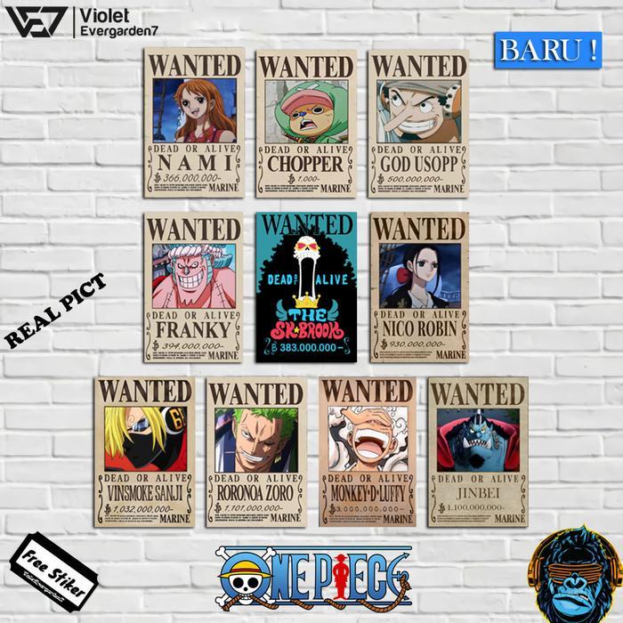 WALL DECOR POSTER BOUNTY HUNTER ONE PIECE / HIASAN DINDING TRENDY +FREE STIKER/ FREE CUSTOM/ HIASAN 