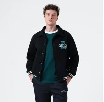 CELCIUS Squid Game Varsity Jacket Squid Game I31000366C Hitam