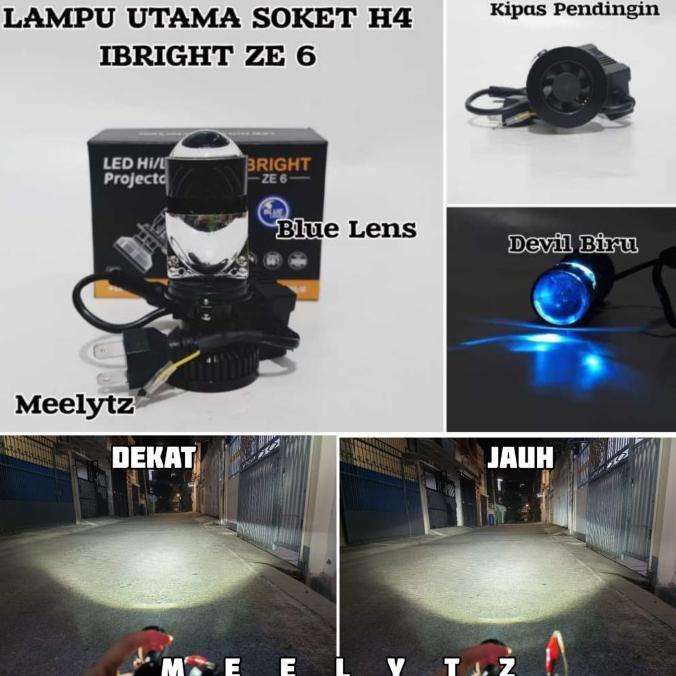 IBRIGHT ZE 6 - LAMPU UTAMA LED SOKET H4