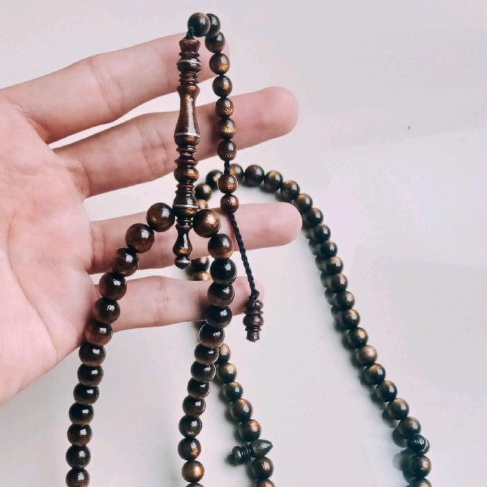 Tasbih yuser akar bahar tali arus kuning/Tasbih tali arus asli