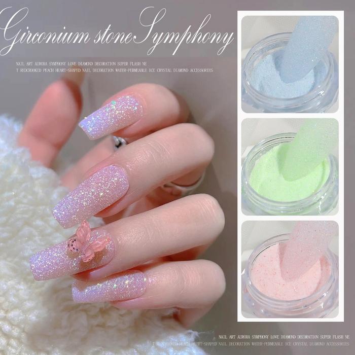 Bubuk Glitter Nail Art, Seasalt Candy Glitter, Nail Decoration, Nail Art, Manicure