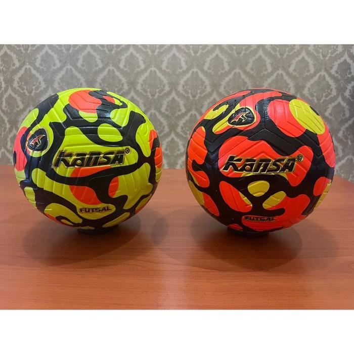 Bola Futsal Kansa Original Size 4 Warna Hijau/Orange