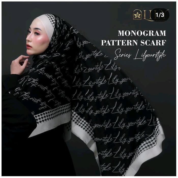 Hijab LyLy hitam Ready stok  Kerudung