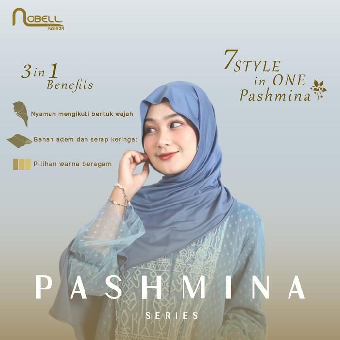 Pashmina Hijab - Nobell Fashion | Bahan Jersey Premium | Fashion Wanita Muslim