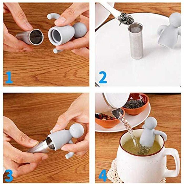 Saringan Teh Tea Filter Infuser Filter Chilling Man - K523
