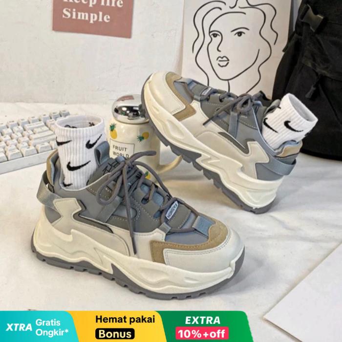 SRC Sepatu Sneakers CUNGKOK Wanita Korea Style Sepatu Kasual Wanita