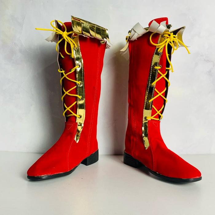 Sepatu Mayoret Drumband Anak Tk Sd Smp Sma Dewasa Marching Merah Wanita/Cewek