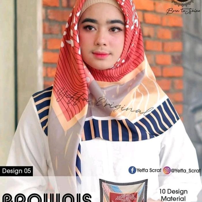 Yeffa Scarf Hijab Segi Empa Empat