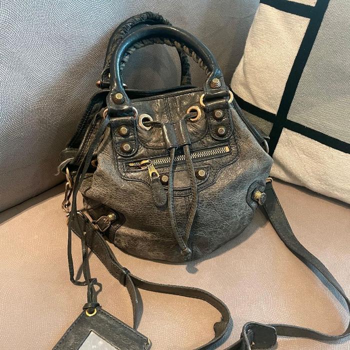 balenciaga mini giant bucket bag