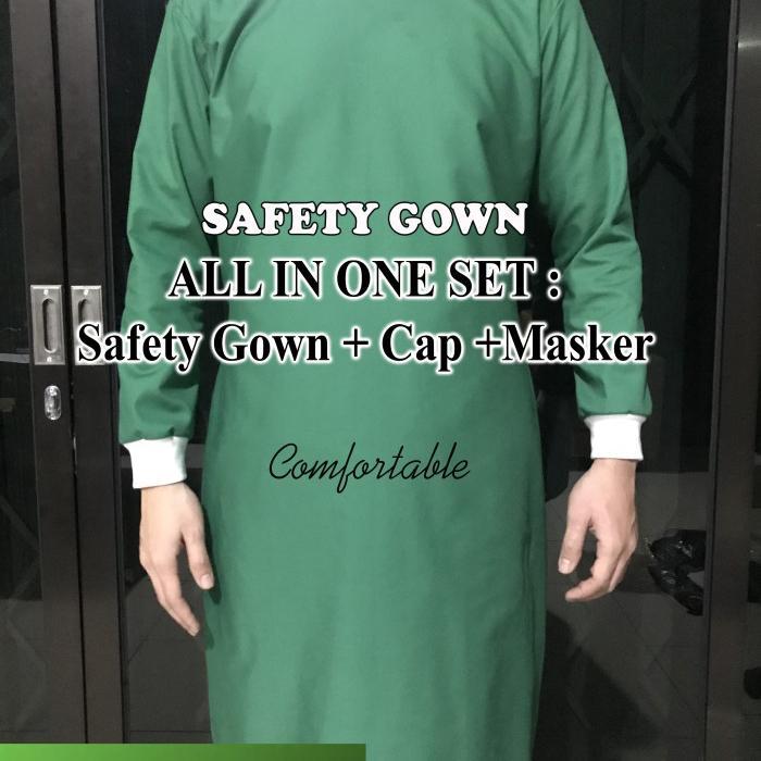 PREMIUM (READY) terjamin APD Gown reusable / baju gown / baju bedah / surgical gown / be terlaris