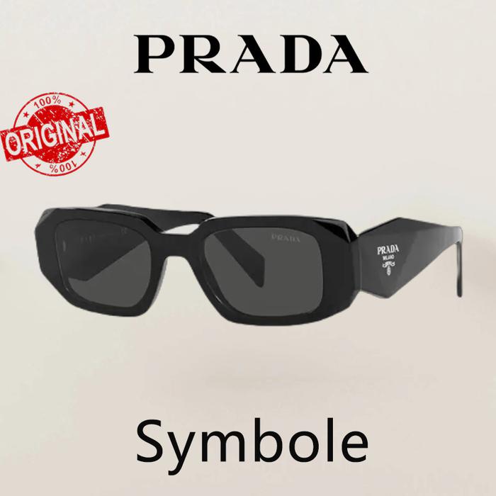 100% Original -- Kacamata Hitam PRADA Sunglasses Kacamata Anti uv Untuk Kacamata Wanita Symbole SPR