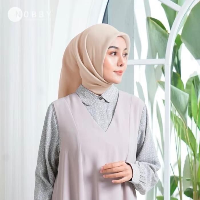 Hijab nobby zee scraf 2 bahan voal