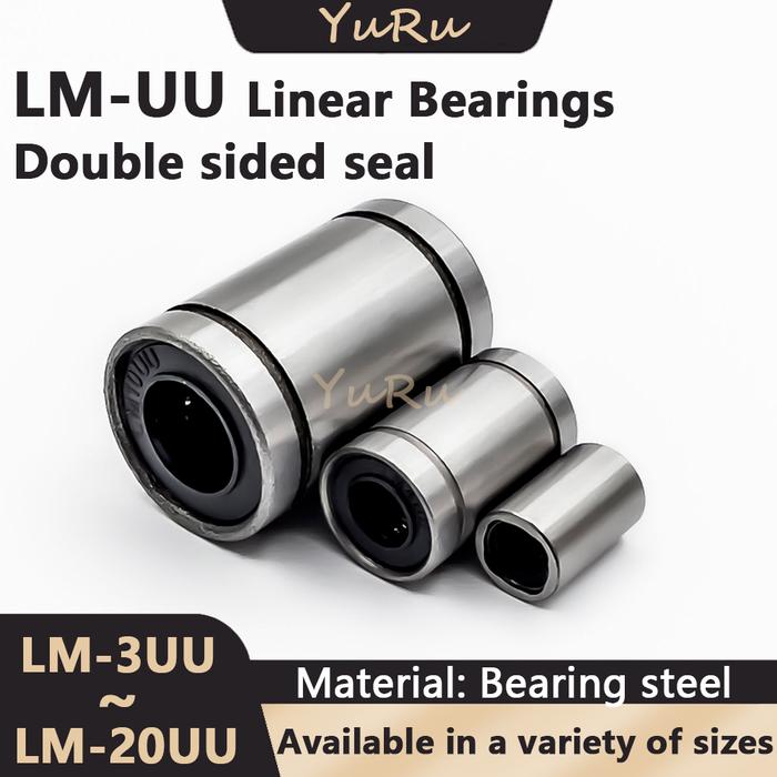 1/5 PCS LM3UU LM4UU LM5UU LM6UU LM8UU LM10UU LM12UU LM13UU LM16UU