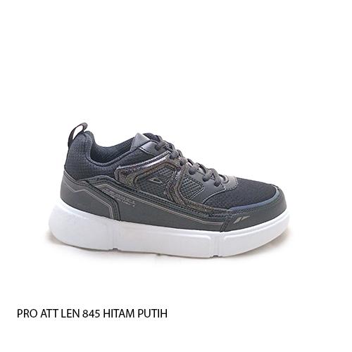 Sepatu sekolah sepatu cewe sneakers trendy casual tali terbaru PRO ATT LEN 845 HITAM / PUTIH