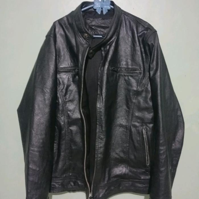 jaket kulit asli kulit kambing original / jaket kulit kambing origina second /bekas