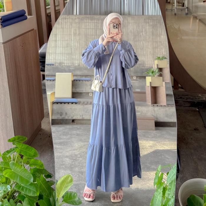 AISHA SET ROK MAYUNG RAYON TWIIL PREMIUM POLOS