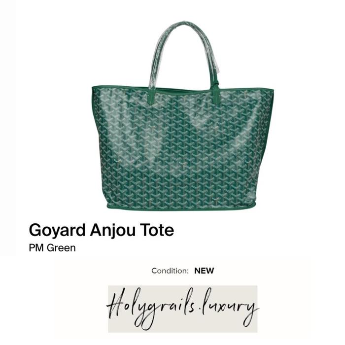 Goyard Anjou Tote PM Green 100% Original