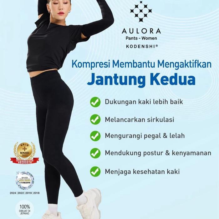 AULORA Pants with KODENSHI Women ORIGINAL - Legging celana kesehatan wanita terapi memperlancar pere