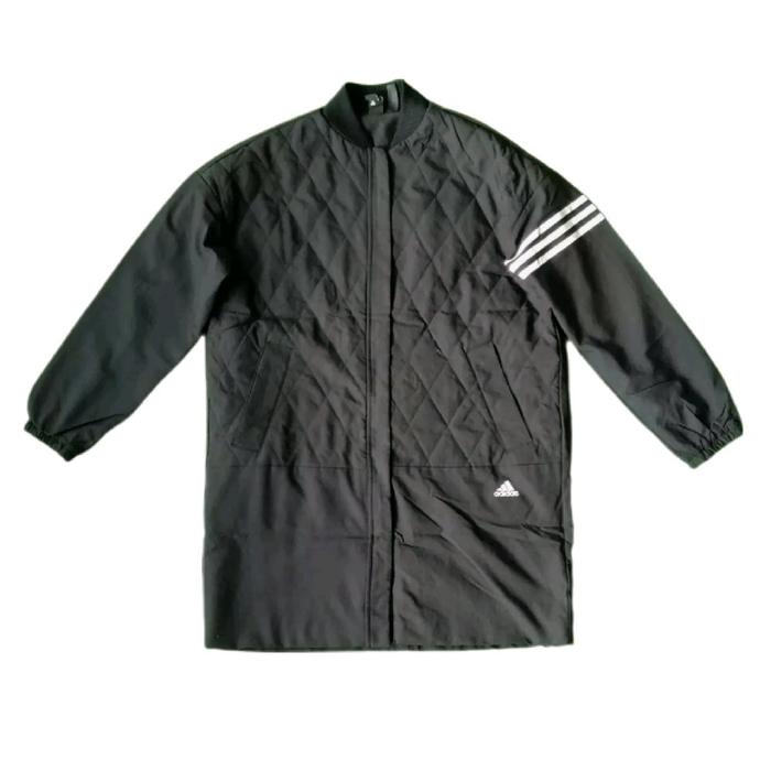 Adidas Stadium Parka Long Black Bomber Jacket Jaket Original Second Japan Korea Casual Vintage Retro