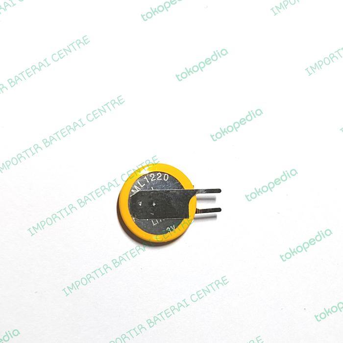 (EM) Baterai Cmos ML1220 ML 1220 rechargeable Lithium 3V pin tag kaki