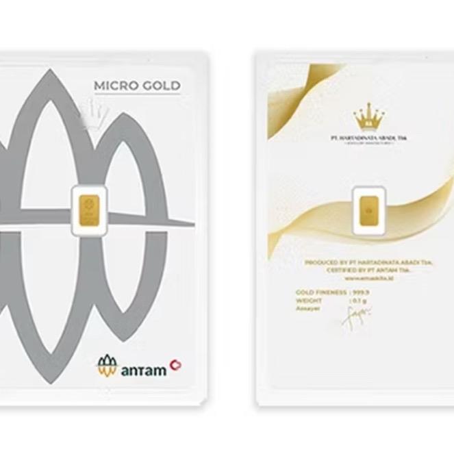 Emas Antam 0,1 Gram - Resmi - QR Code - Aplikasi CertiEye