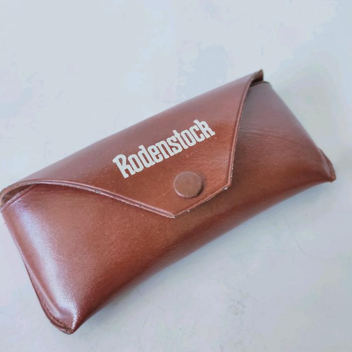 Case kacamata antik Rodenstock original softcase leather kotak tempat kacamata vintage kantong kacam