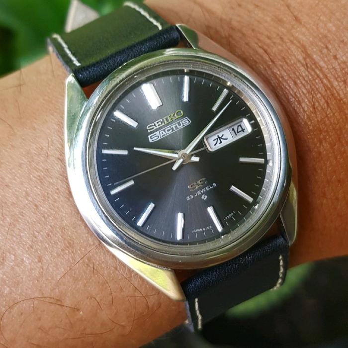 Jam Tangan Seiko 5 Actus SS Calibre 6106 Vintage JDM Original
