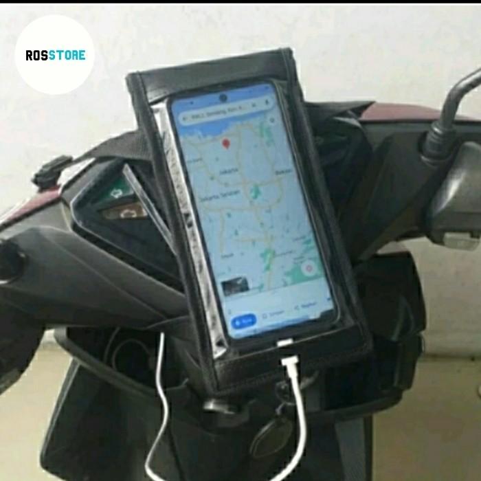 Holder Hp Motor / Tas Hp Motor / Tempat Hp Gojek Grab Waterproof PROMO