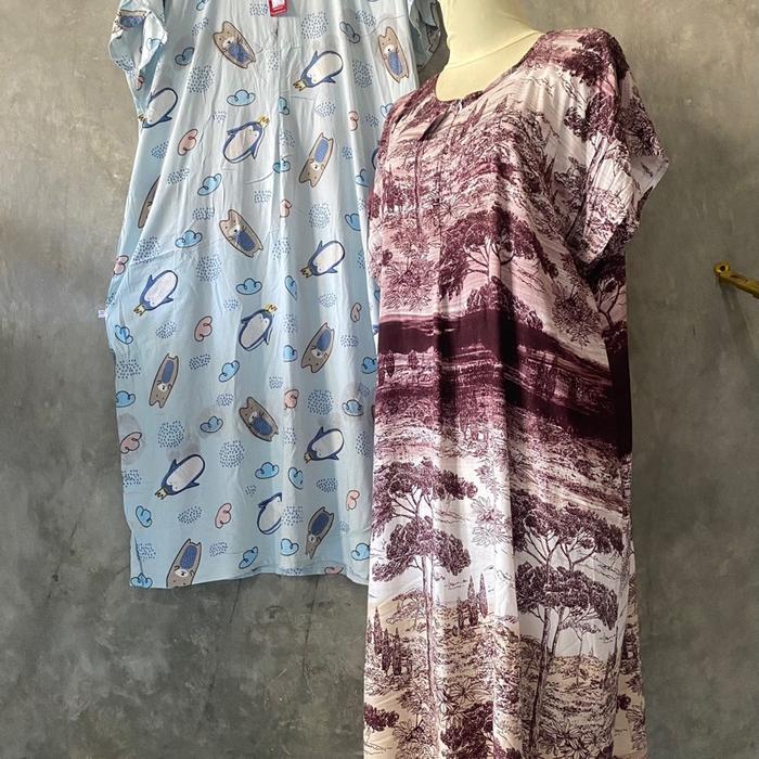 Daster rayon midi 25 ribu, resleting busui bahan premium