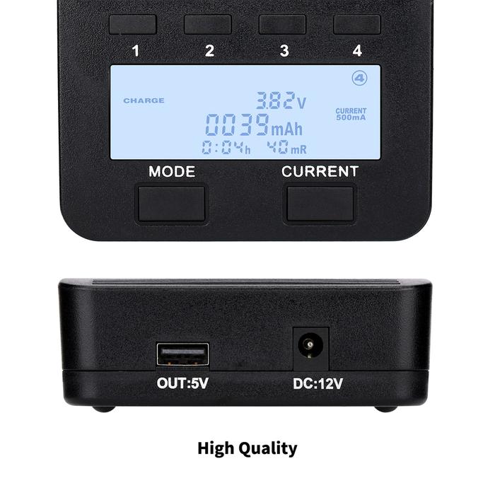 LiitoKala Lii-500 Battery Charger Smart Charger w/ 4 Battery Slots
