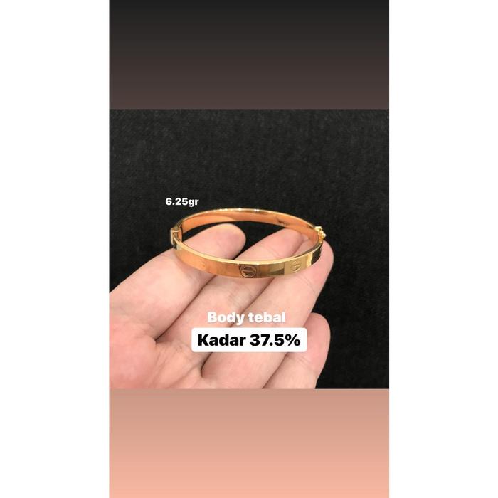 Gelang Emas Asli - Gelang Emas Kadar 375 - Toko Emas - Toko Mas Asli 6