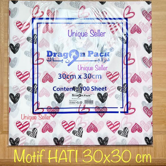 Safitiri [Isi100] Kertas Nasi Laminasi Motif Print 20X20 25X27.5 30X30 / Kertas Nasi Laminasi Motif 