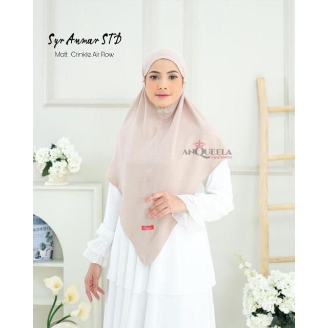 Dapatkan Bergo Crinkle / Anqueela Hijab / Khimar Syiria Anmar Std / Hijab Instan Crinkle / Bergo Tal