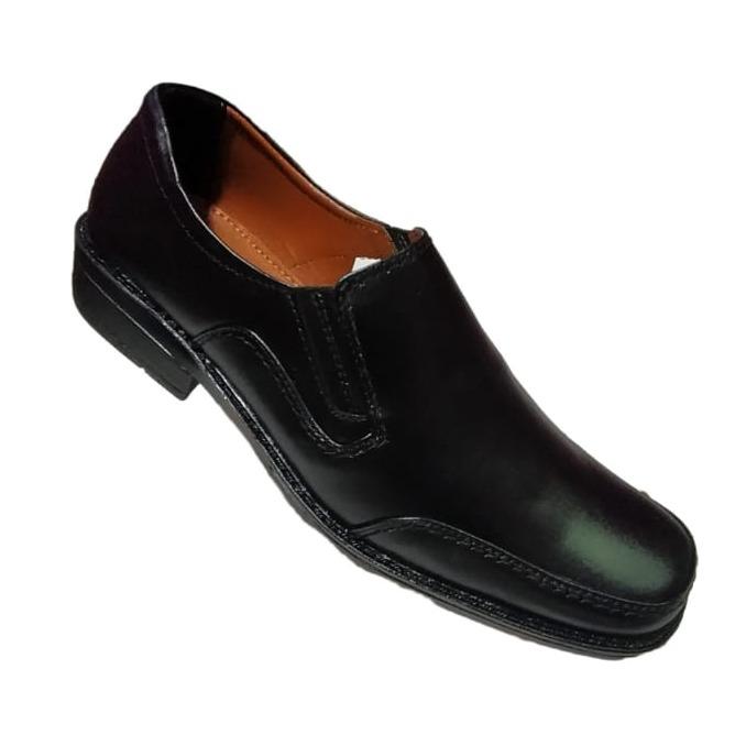 Kickres Sepatu Kerja Kantor Pantofel Kulit Asli Hitam Karet Shoes Pria Kickers Original Kualitas Man