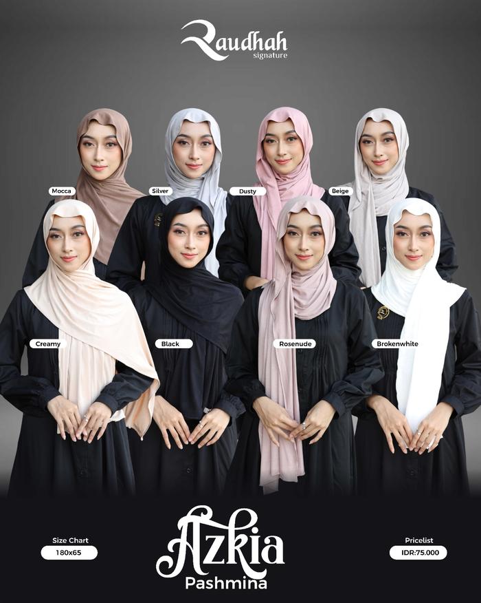 Pashmina Rayon Cooltech Azkia Series By Raudhah Scarf