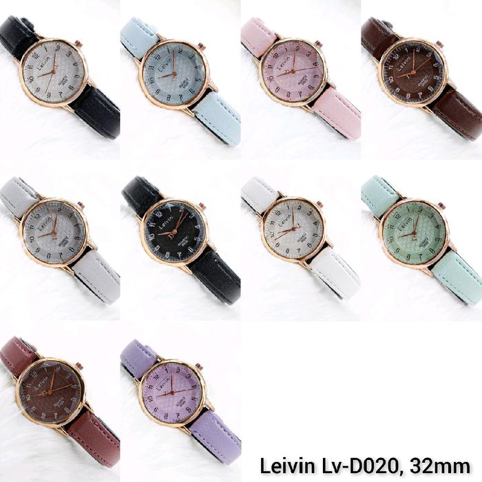 Jam tangan wanita Leivin Fashion watch LV D020 Kulit