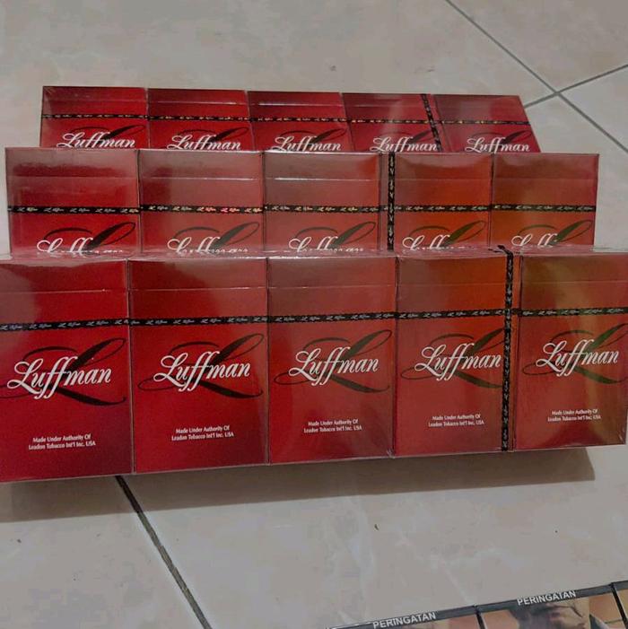 luffman merah kalung rantai pria minimalis elegan bahan logam nyaman di pakai nyaman di pakai dna ri